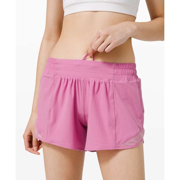 Lululemon Hotty Hot Short II *Long 4" Magenta Glow Pink 10 Tall - Picture 4 of 10